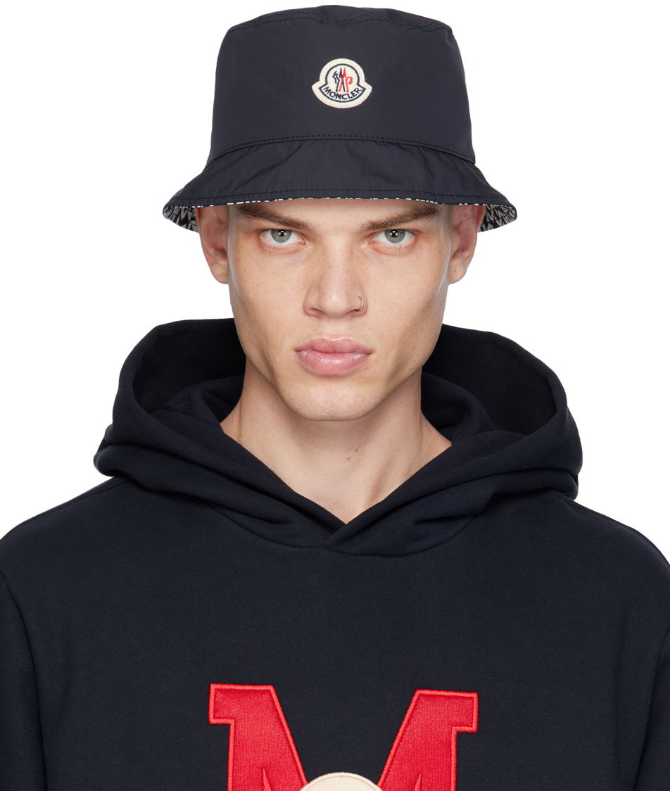 Шапка Moncler Patch Reversible Bucket Hat Тъмно синьо | J10913B0000454A91, 0