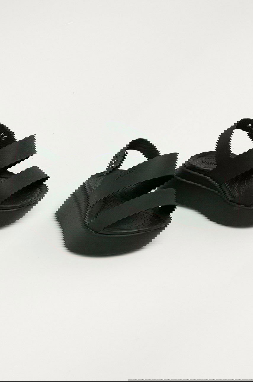 Кецове и обувки Crocs Brooklyn Low Wedge Platform Strap Sandals Черно | KLYN.LOW.WEDGE.W.206453, 1