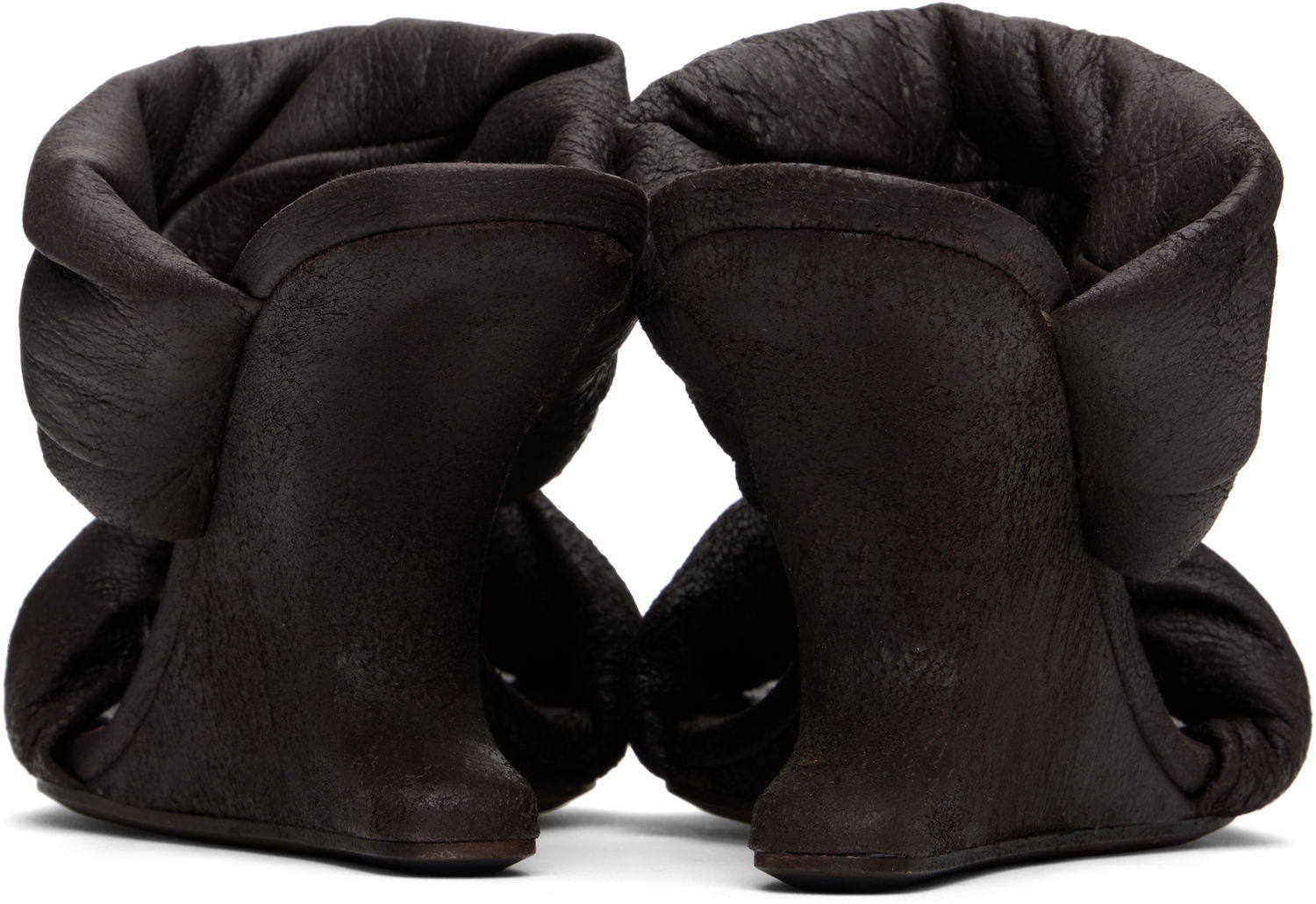 Аксесоари Rick Owens Rick Owens Porterville Cantilever 8 Twisted Heeled Sandals Кафяво | RP01E7803 LBA, 1