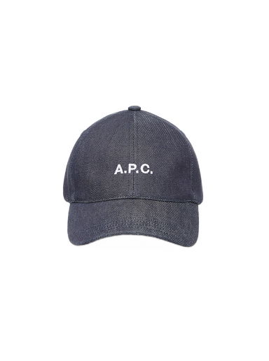 Шапка с козирка A.P.C. Denim Logo Cap Тъмно синьо | COCSX-M24069-IAI