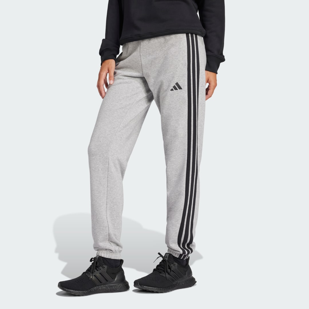 Спортни панталони adidas Performance 3-Stripes French Terry Joggers Сиво | JD5310, 0