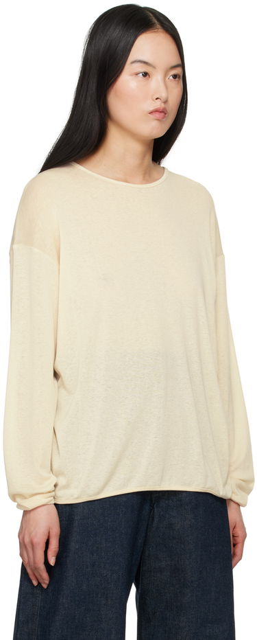 Тениска LEMAIRE Long Sleeve T-Shirt Бежово | TO1220 LK1015, 3