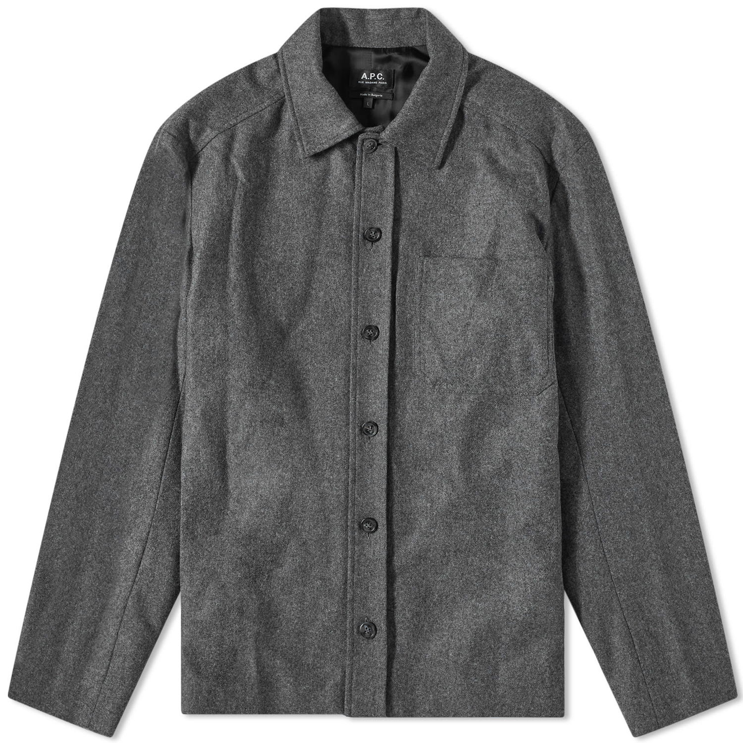 Риза A.P.C. Jasper Wool Overshirt Сиво | WOAPN-H02871-PLC, 0