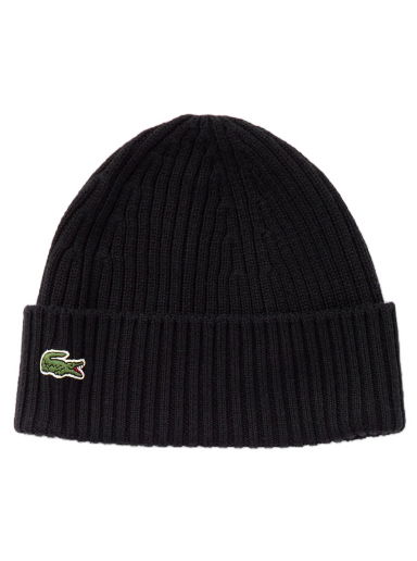 Шапка Lacoste KNITTED CAP Черно | 3666354851469