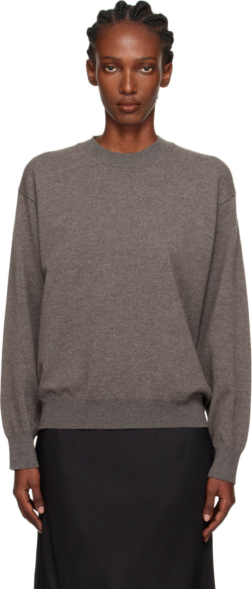 Пуловер Róhe Róhe Crew-Neck Sweater Сиво | 416-23-318