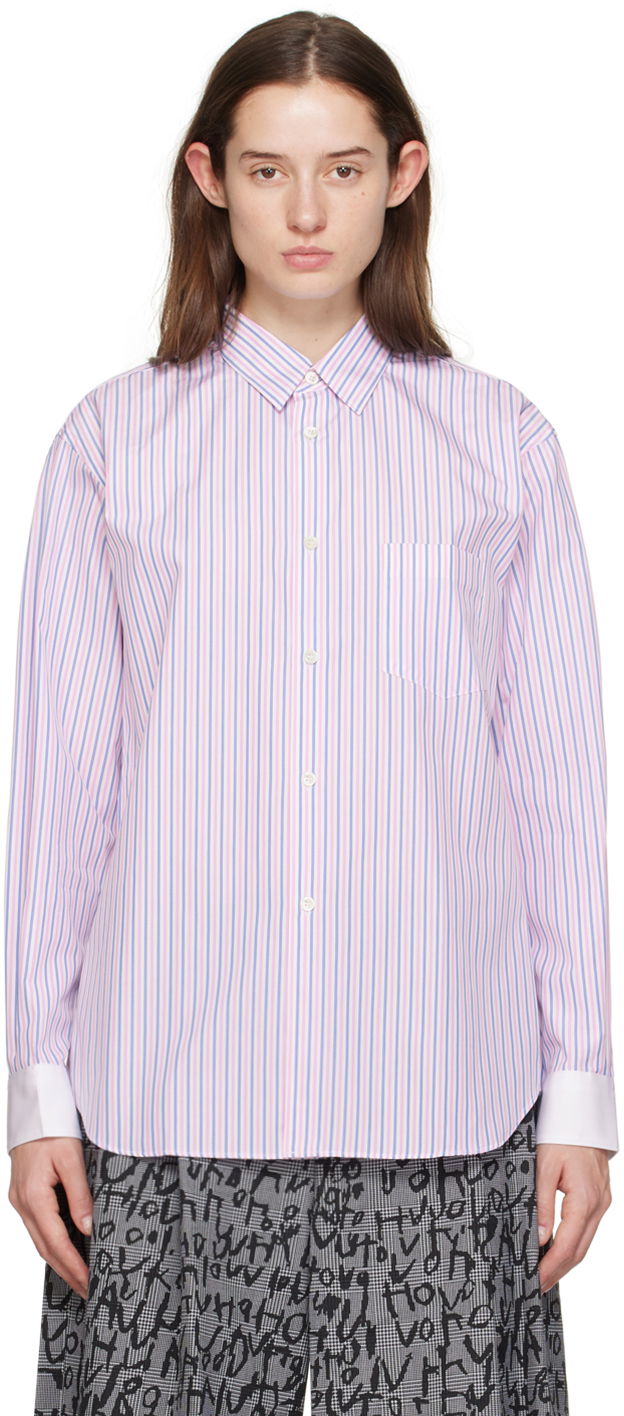 Риза Comme des Garçons Paneled Shirt Лилаво | FZ-B088-051, 0
