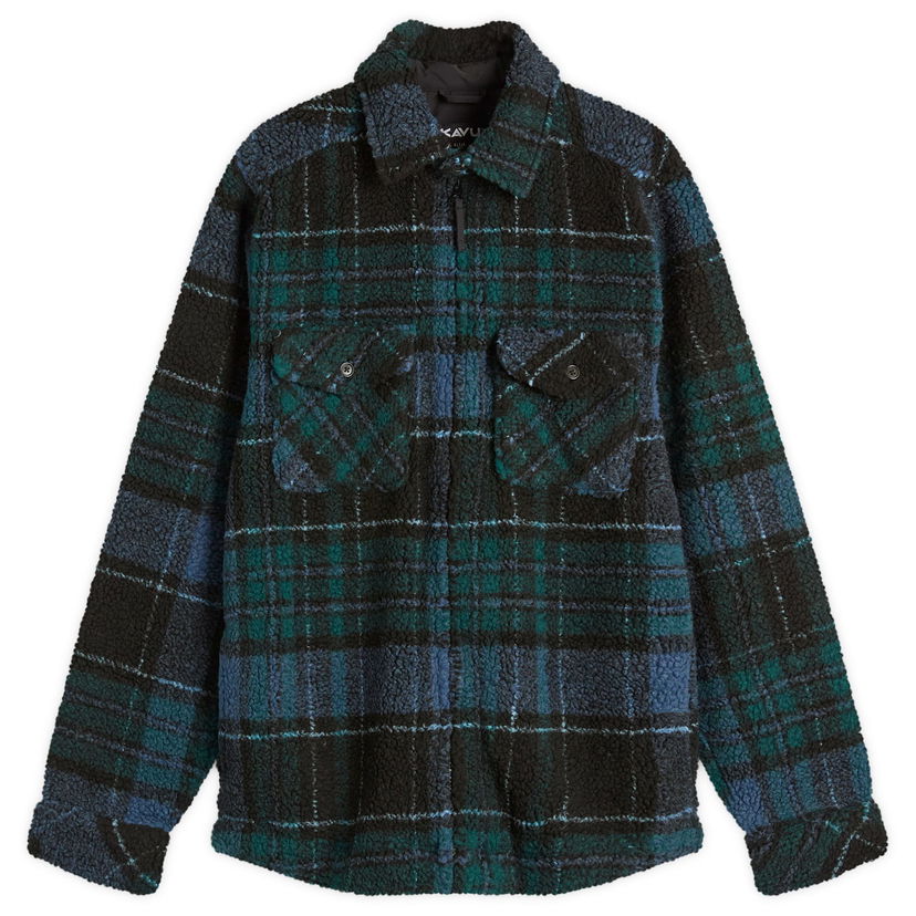 Яке KAVU McCord Creek Fleece Overshirt Синьо | 5260-2735