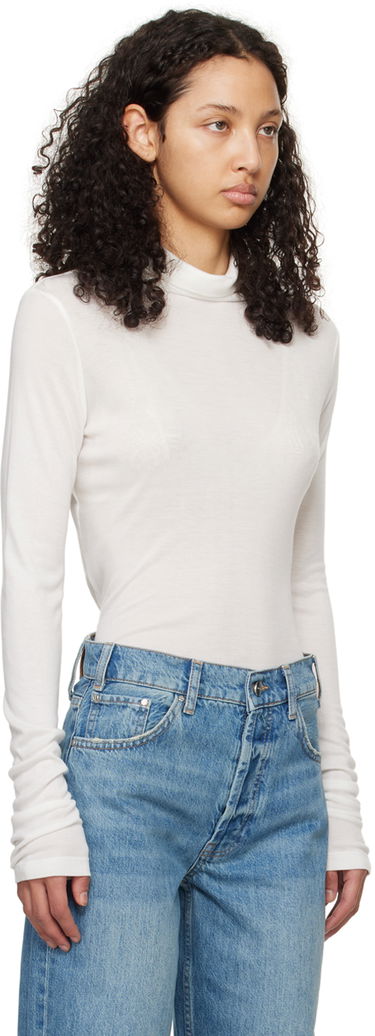 Тениска Anine Bing Slim Fit Turtleneck Top Бяло | A-08-2406-100, 1