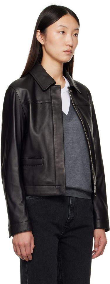 Яке Loulou de Saison Loulou de Saison Ascot Leather Jacket Кафяво | ASCOT, 4