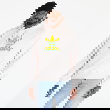 Суитчър adidas Originals 3D Print Trefoil Hoody Бяло | IC5567, 3