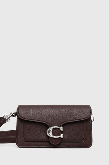 Дамска чанта Coach Leather Handbag Кафяво | CH857, 0