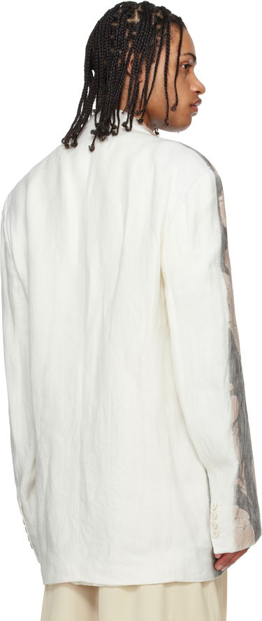 Яке Dries Van Noten Dries Van Noten Hand Printed Blazer Сиво | 251-020410-1537, 2