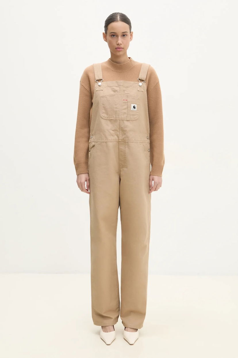 Комбинезон Carhartt WIP Bib Overall Straight Fit Бежово | I034322.700