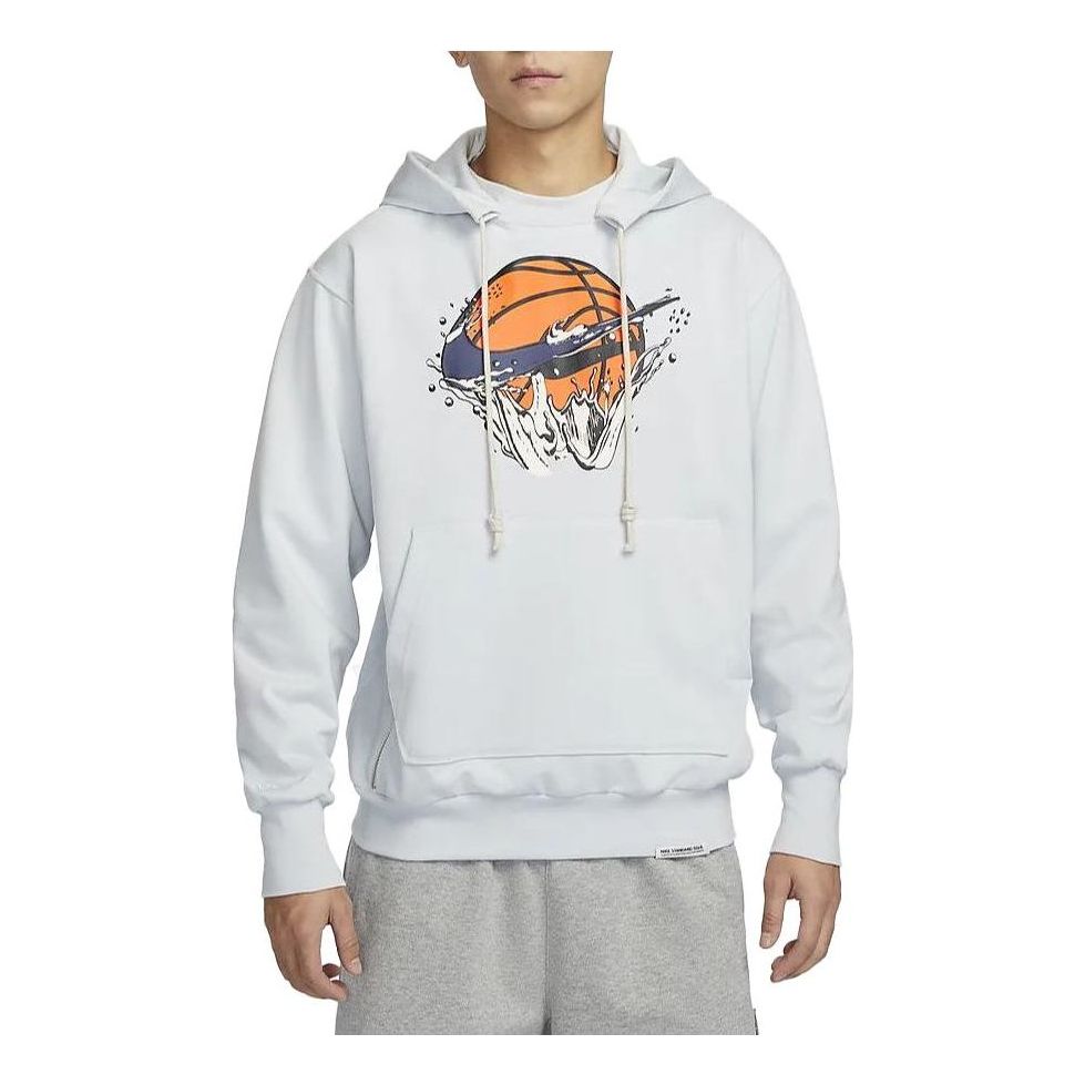 Суитчър Nike Standard Issue Basketball Hoodie Бяло | FB7138-025, 0