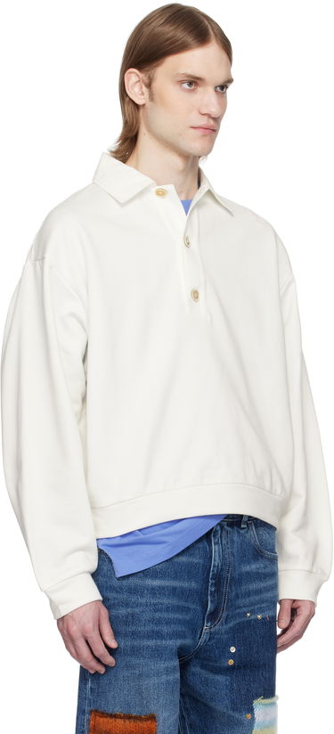 Пуловер Marni Marni Loopback Cotton Jersey Polo Бяло | FUMU0145S0 UTC275, 1
