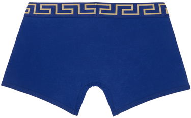 Боксерки Versace Greca Border Long Boxers Синьо | AU10028_1A10011, 1