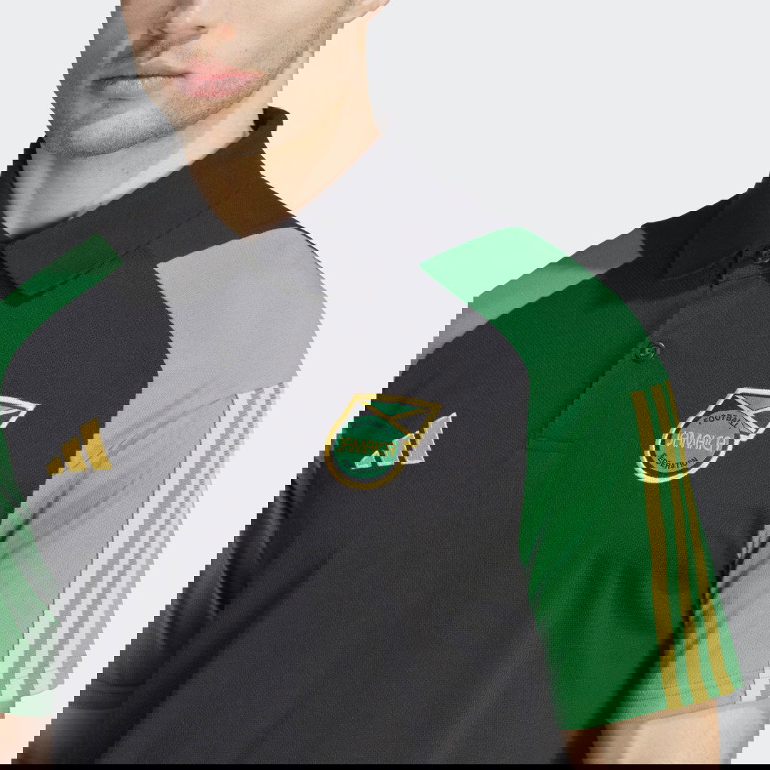 Поло тениска adidas Originals Jamaica Tiro 23 Cotton Polo Shirt Черно | HS5225, 1