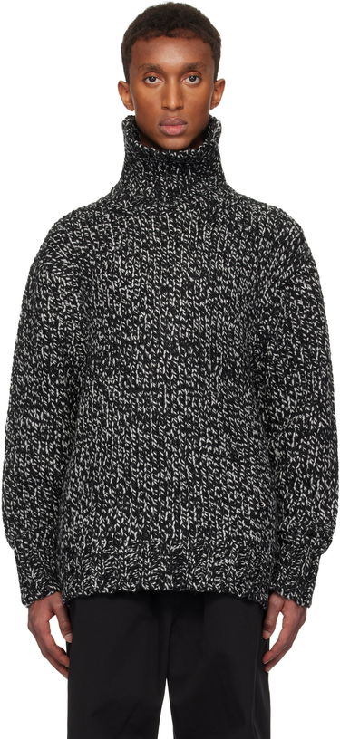 Пуловер We11done We11done Chunky Knit Turtleneck Sweater Черно | WD-KT3-24-651-U-B2, 0
