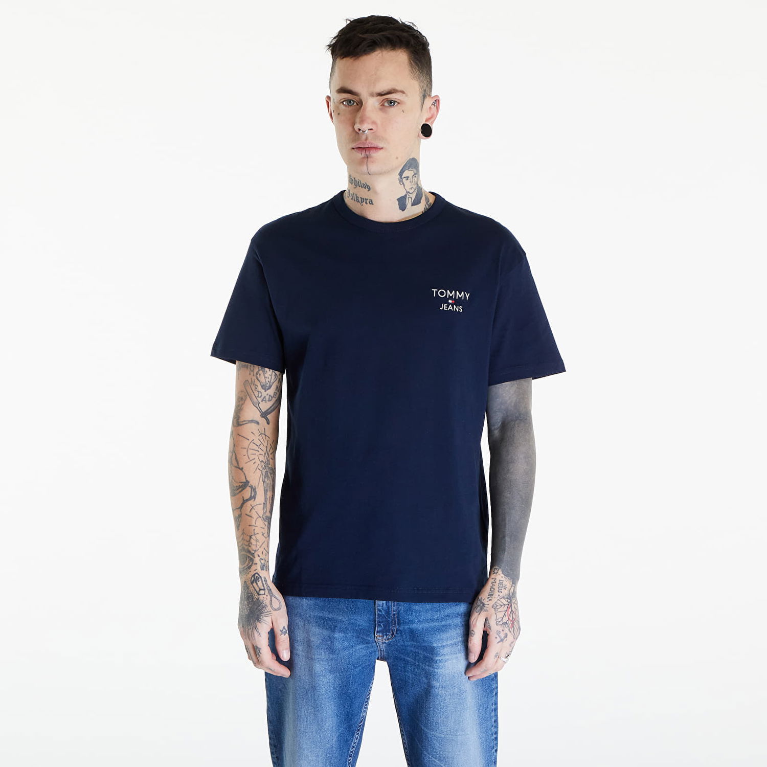 Тениска Tommy Hilfiger Reg Corp Tee Ext Blue Синьо | DM0DM18872 C1G, 0
