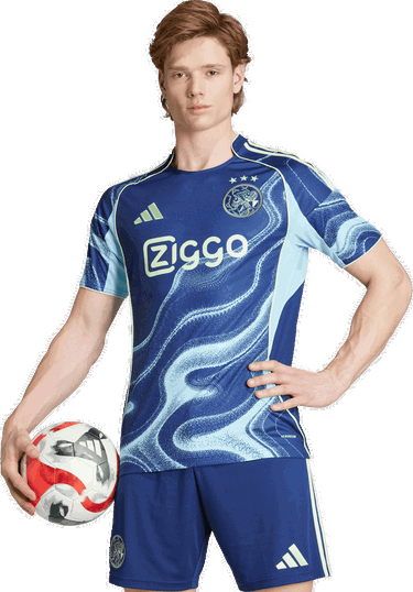 Фланелка adidas Performance Ajax Amsterdam 25/26 Away Jersey Синьо | JP1447, 2