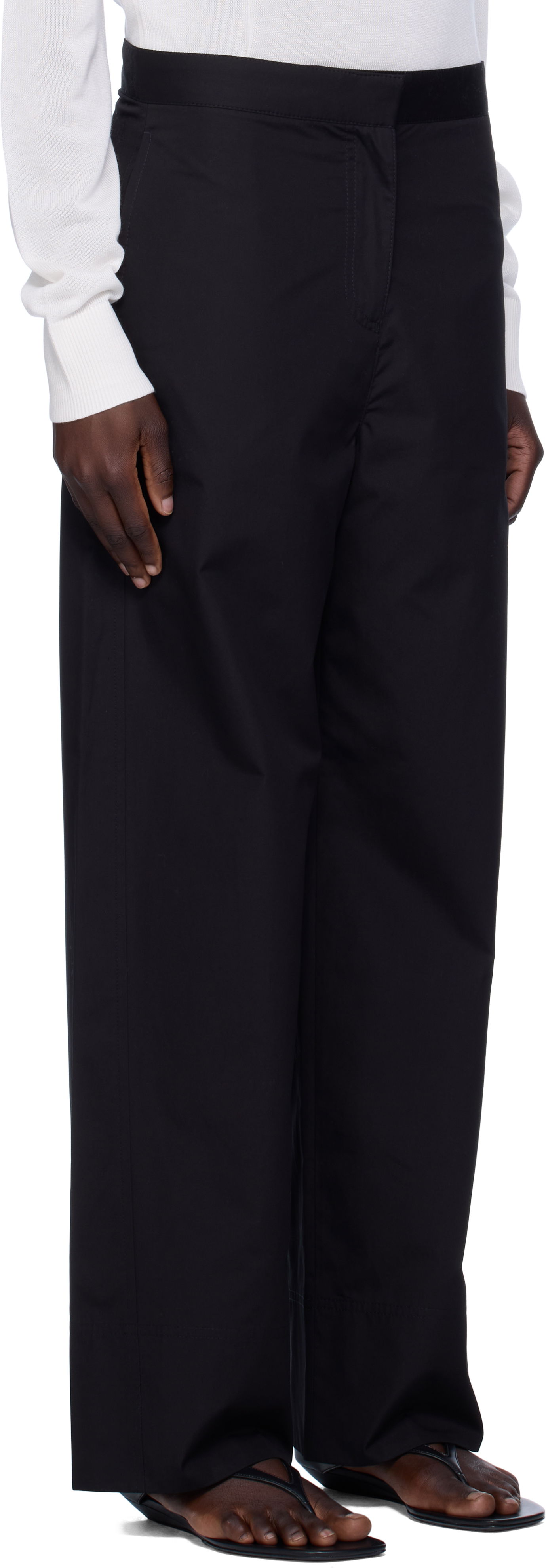 Панталони TOTEME TOTEME Twisted Seam Trousers Черно | 253-WRB0295-FB0226, 1