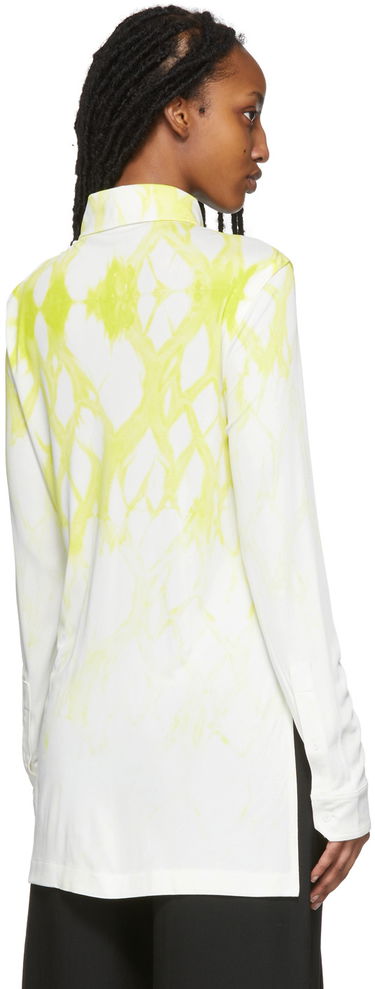 Риза Dion Lee Shibori Print Relaxed Shirt Бяло | C5013R22, 2