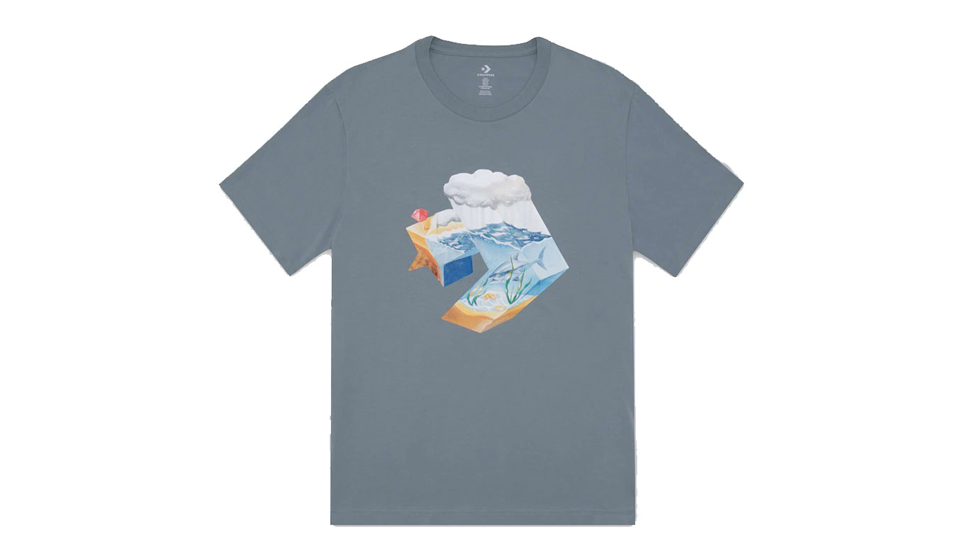 Тениска Converse Star Chevron Ocean Tee Синьо | 10024746-A03, 0