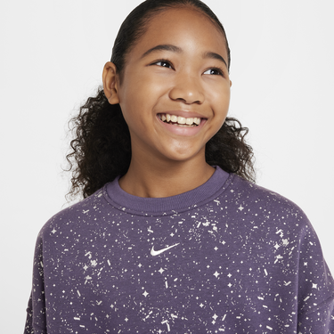 Суитчър Nike Sportswear Club Fleece Crewneck Sweatshirt Лилаво | HF4393-573, 2