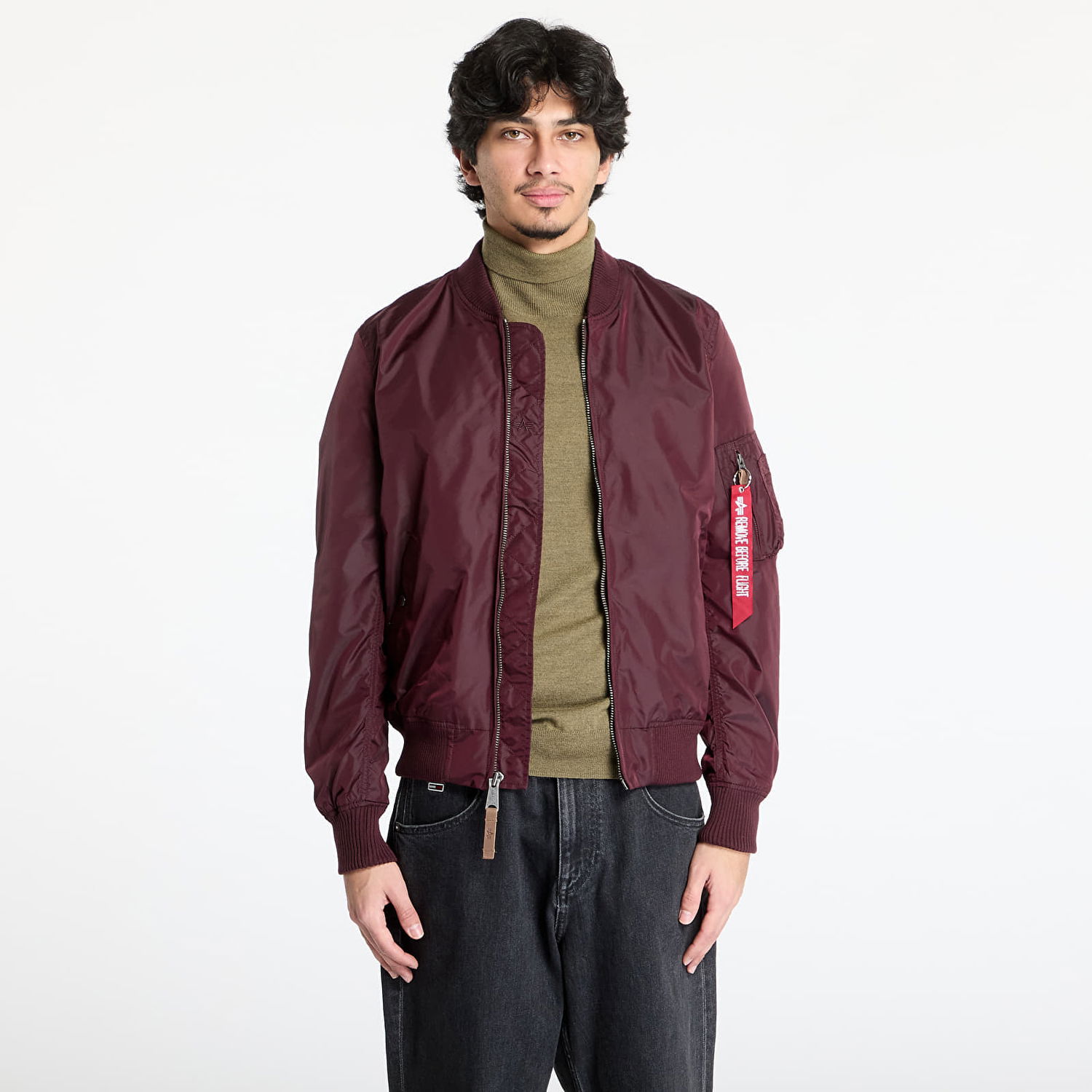 Яке Alpha Industries Inc. MA-1 TT Two Tone Dark Maroon Бургунди | 191103-419, 0