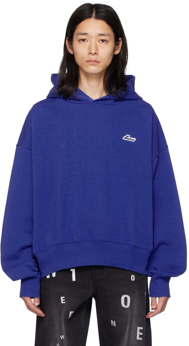 Суитчър We11done Embroidered Hoodie Синьо | WD-TH3-22-714-U-BL, 0