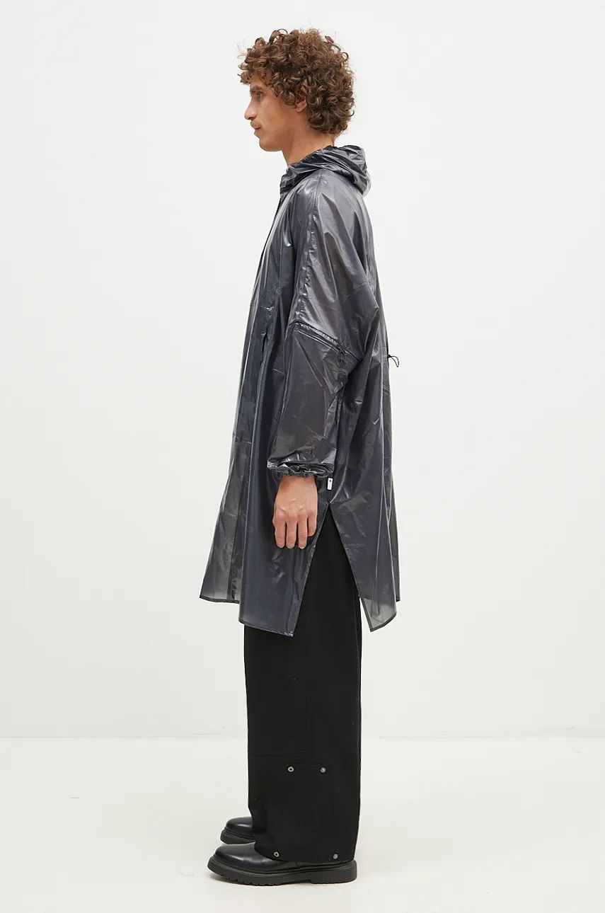 Ветровка Rains Long Ultralight Anorak 18810 Черно | 18810.BLACK, 1