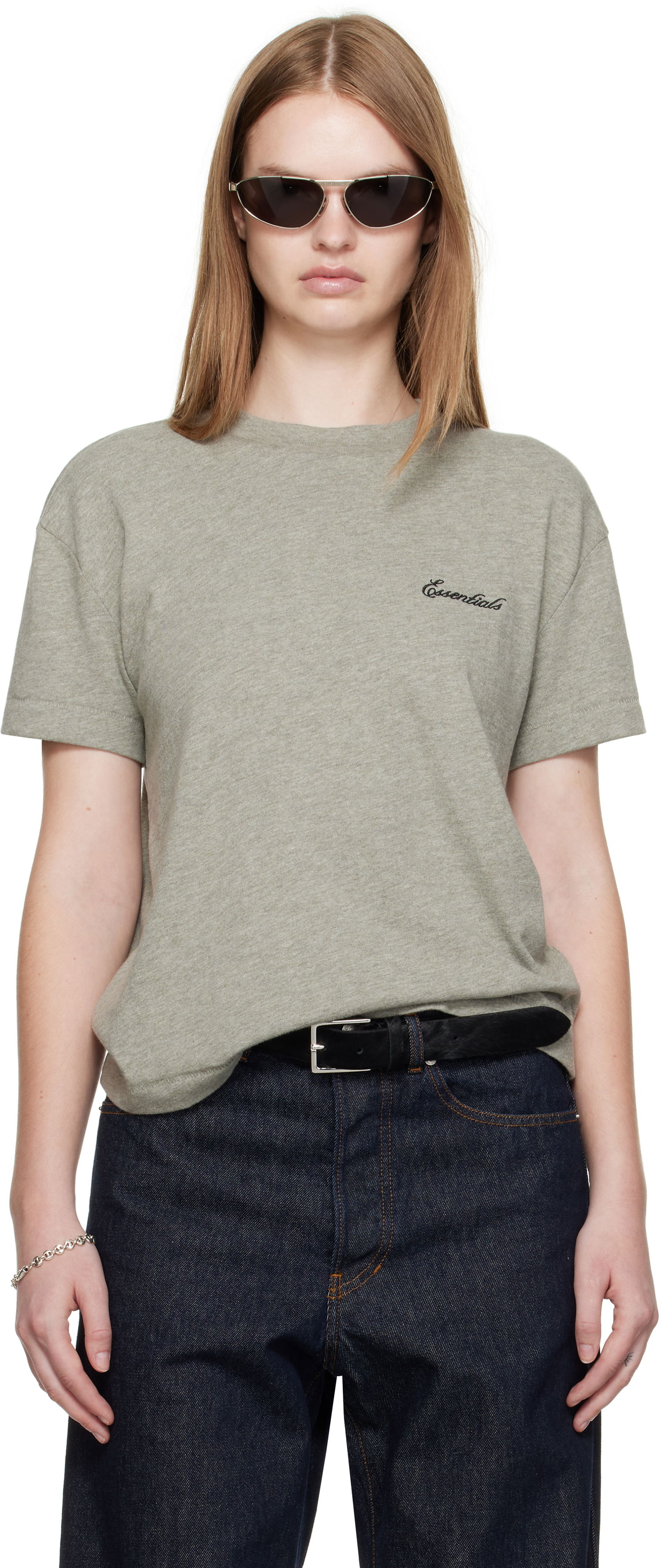 Тениска Fear of God Fear of God ESSENTIALS Classic Fit T-Shirt Сиво | 125SP255865FW, 0