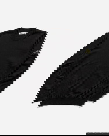 Пуловер Stone Island Black Crewneck Sweater Черно | K1S155100053S00B2V0029, 3