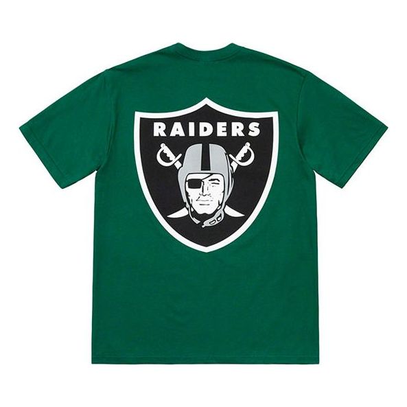Тениска Supreme NFL Raiders Pocket Short Sleeve T-Shirt Зелено | SUP-SS19-10305
