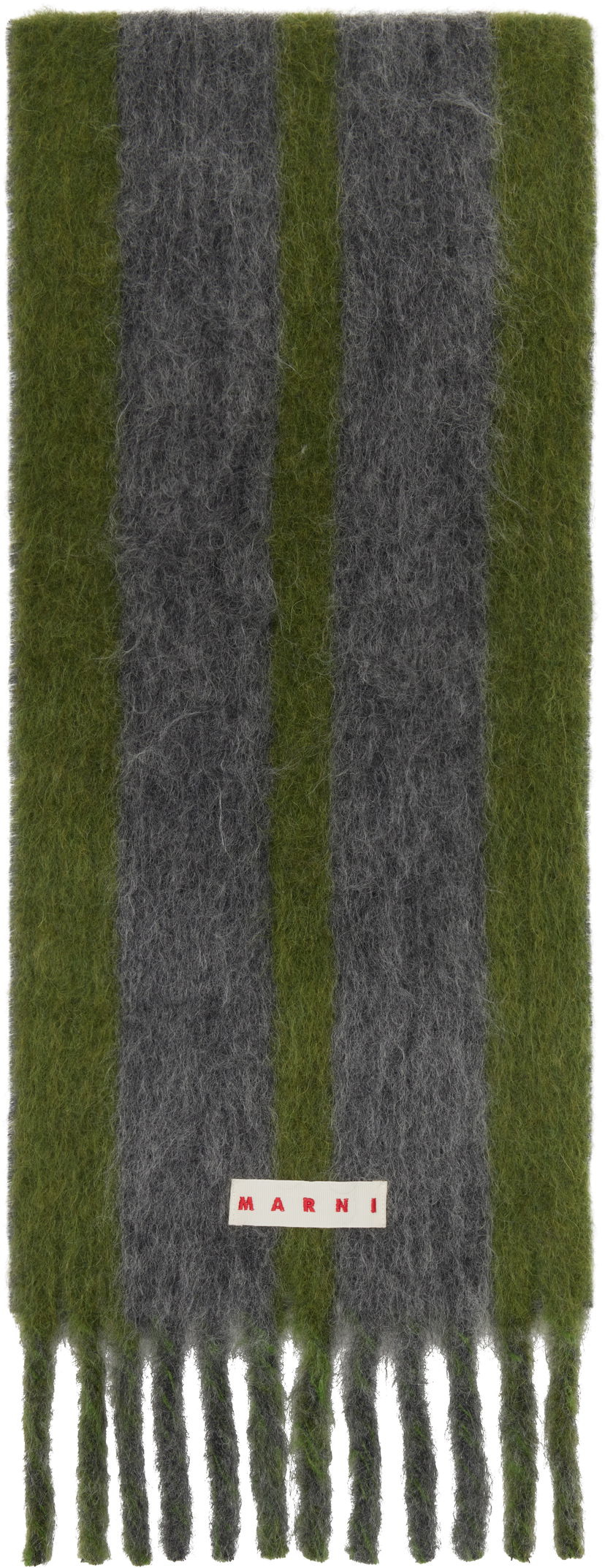 Шал Marni Striped Alpaca Scarf Многоцветен | SCMC0138Y0 UAW054