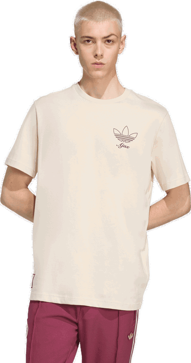 Тениска adidas Performance Ajax Amsterdam Terrace Icons T-Shirt Бежово | JM7353, 2