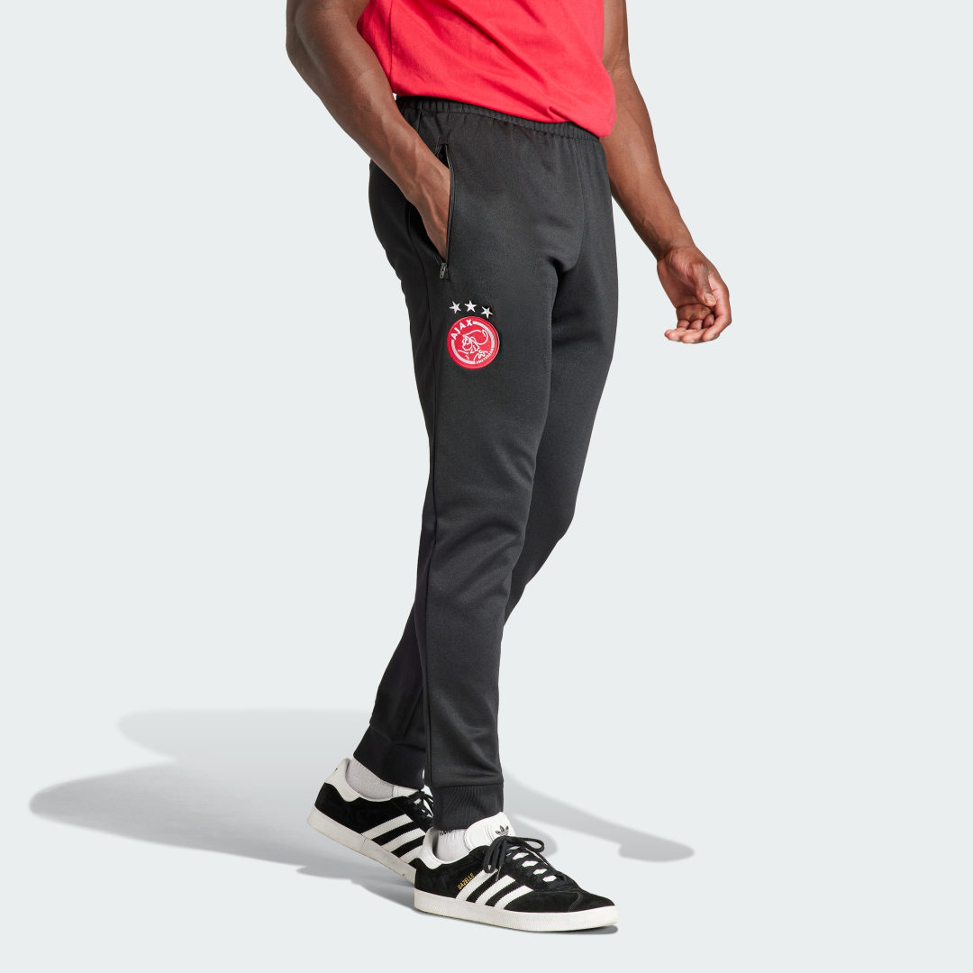 Спортни панталони adidas Performance Ajax Amsterdam Essentials Trefoil Tracksuit Bottoms Сиво | IL6045, 1