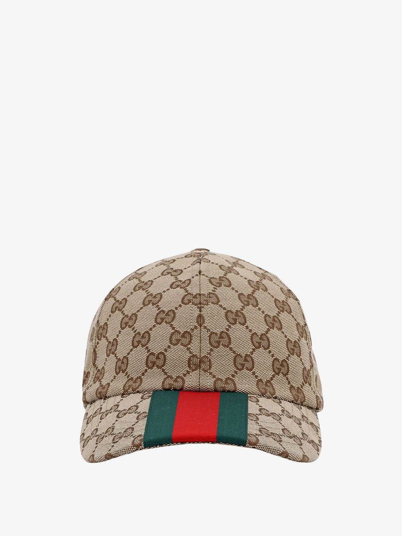 Шапка с козирка Gucci Web Baseball Cap Бежово | 7890164HBA89784