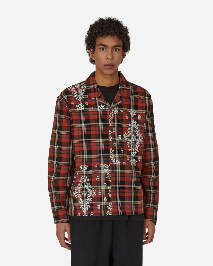 Риза Awake NY Paisley Printed Flannel Shirt Червено | AWK-FW23-TP001  BLACK MULTI