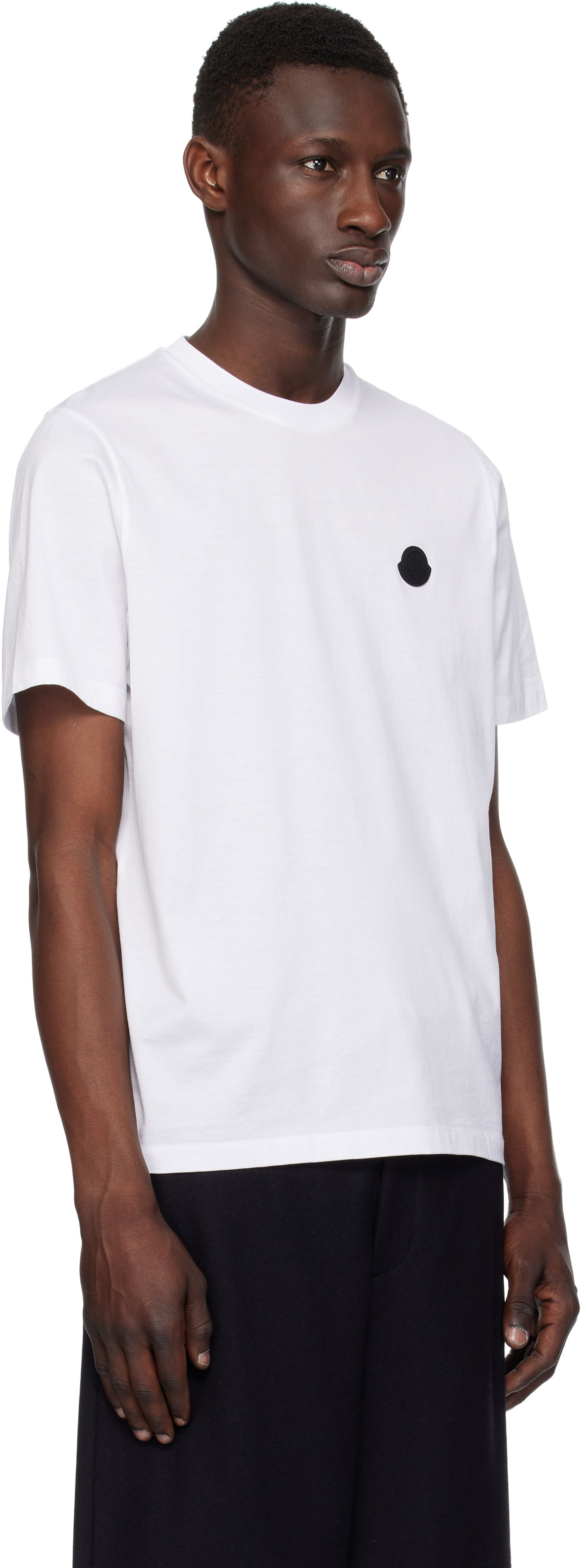 Тениска Moncler Moncler Cotton T-Shirt with Logo Бяло | K10918C000738390Y, 1