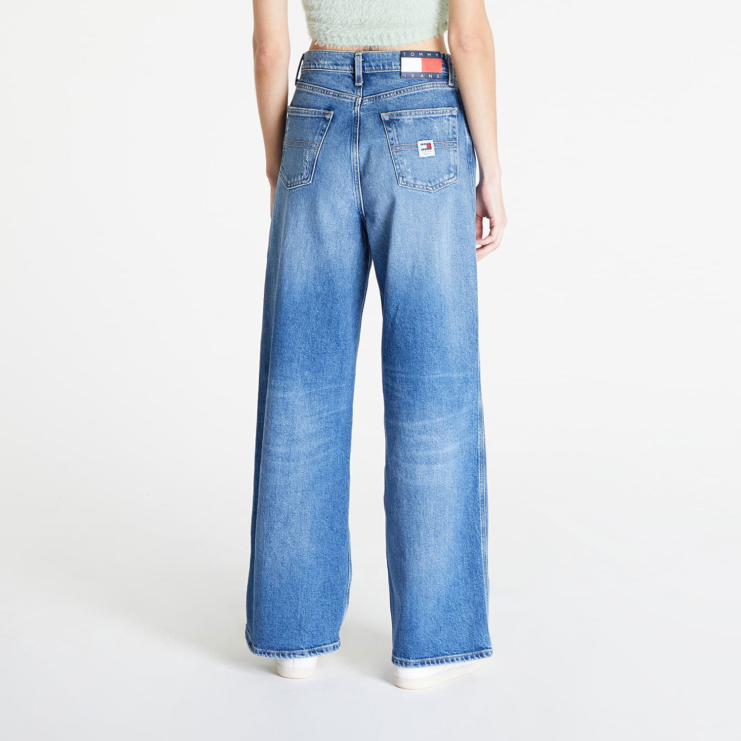 Панталони и дънки Tommy Hilfiger Tommy Jeans Claire High Wide Синьо | DW0DW17608 1A5, 1