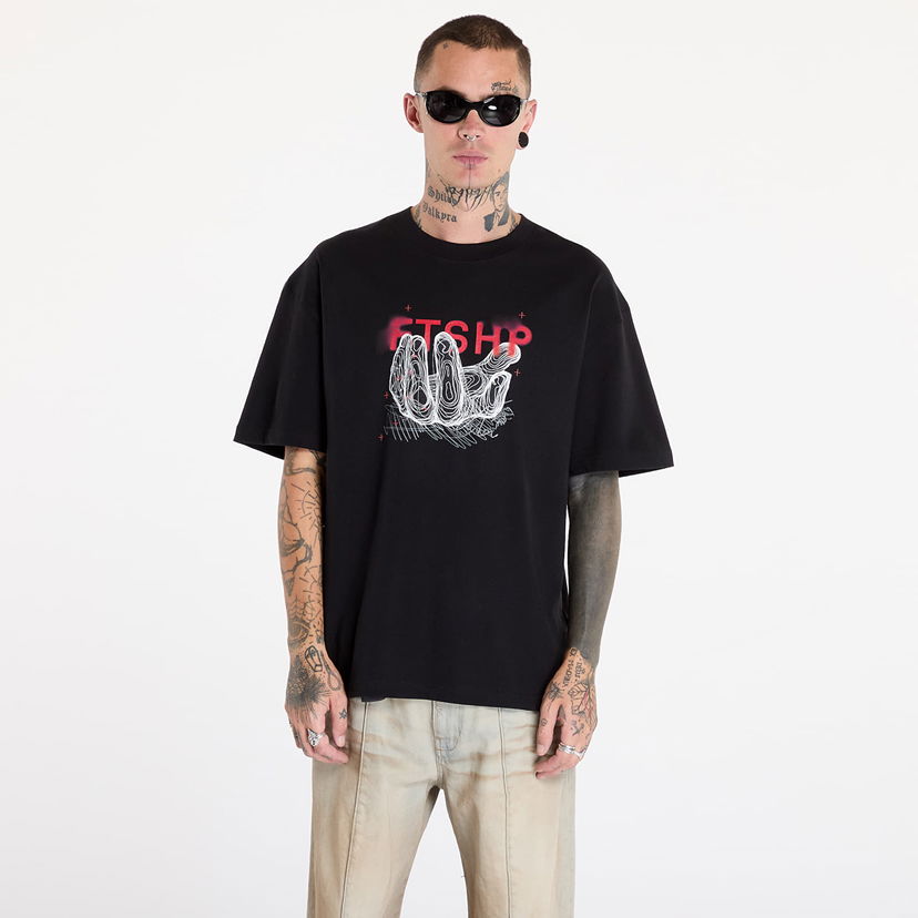 Тениска Footshop FTSHP Handful T-Shirt UNISEX Black XS Черно | FTSHP_423