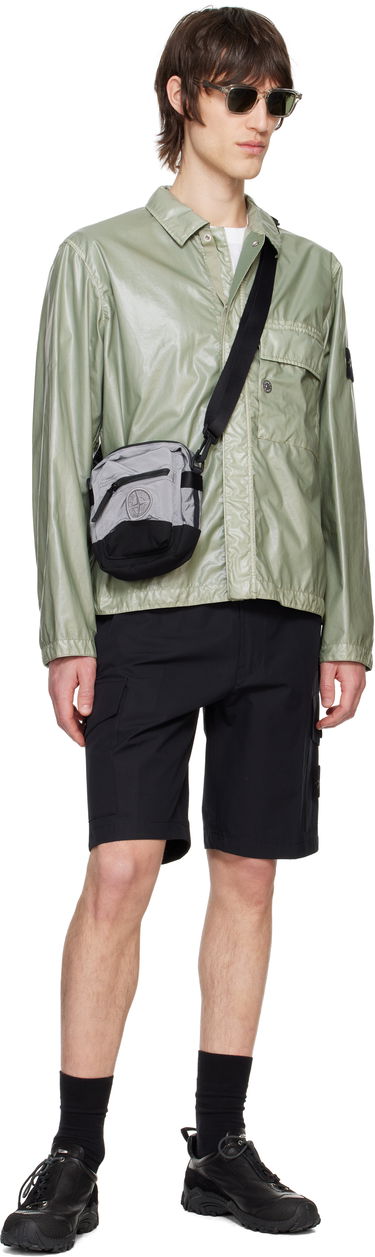 Къси панталони Stone Island Stone Island Organic Cotton Canvas Cargo Shorts Черно | K1S15 L100014 S00F1, 4