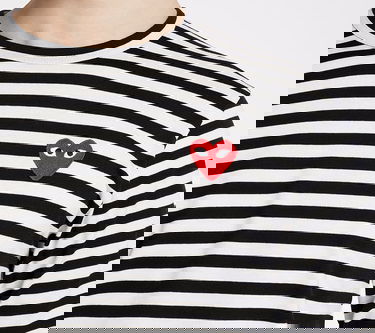 Тениска Comme des Garçons PLAY Long Sleeve Tee Черно | AZT164 black white, 2
