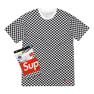 Тениска Supreme Checkered T-Shirt 2 Pack by Hanes Бяло | SUP-SS18-0078