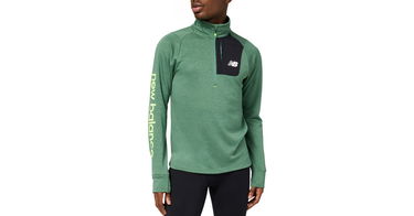 Пуловер New Balance Impact Run Quarter-Zip Top Зелено | mt23273-jd, 1