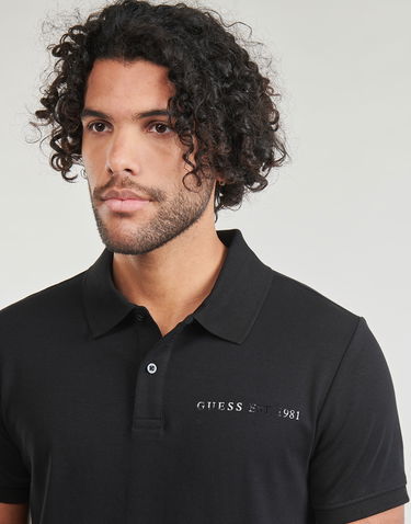 Поло тениска GUESS NOLAN SS POLO Черно | M4RP6-KBL51-JBLK, 4