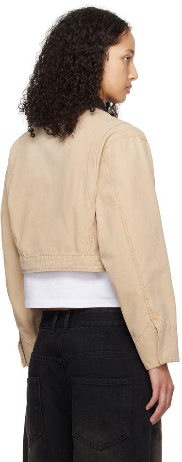 Яке We11done We11done Distressed Cropped Jacket Бежово | WD-DJ0-24-309-W-BG, 2