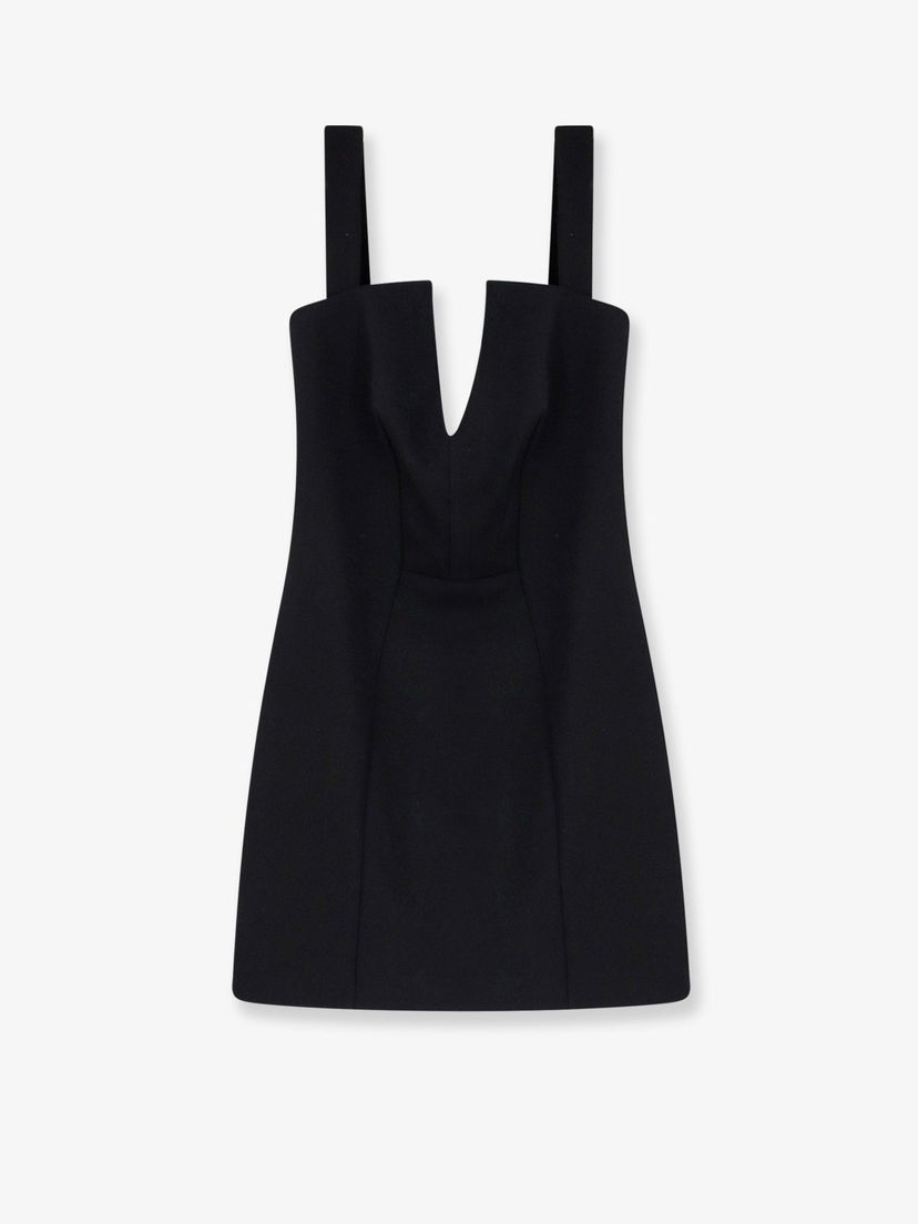 Pокля Givenchy Black Short Dress With Deep V-Neck Черно | BW227G14SD001