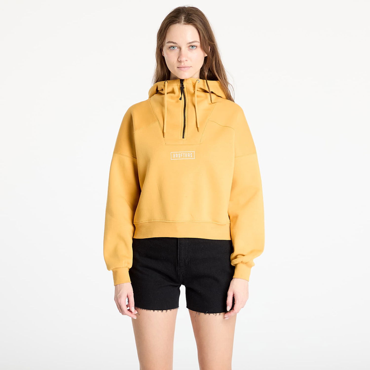 Суитчър Horsefeathers Horsefeathers Willow Cropped Hoodie Жълто | SW929C, 0